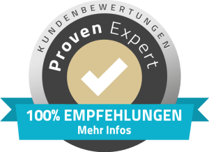 100% Empfehlungen auf Proven Expert